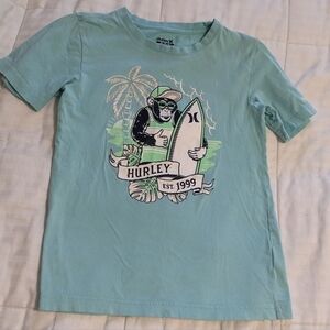 Hurley surfing monkey graphic tee shirt size Medium 10-12